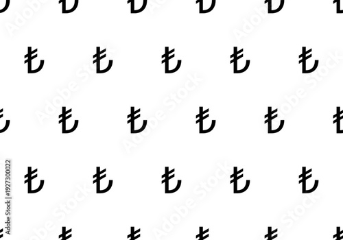Turkish Lira Sign Seamless Pattern. Seamless pattern with Turkish Lira currency symbol for decorative print, wrapping paper, greeting cards, wallpaper