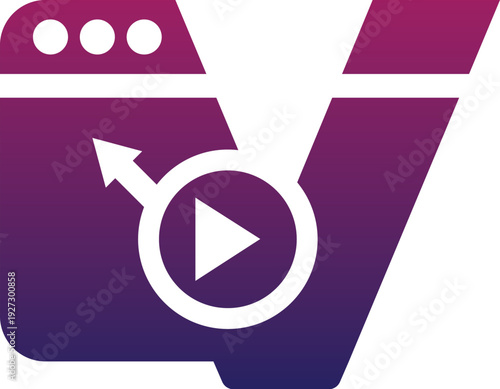 Media Play Camera Logo Video Content Marketing