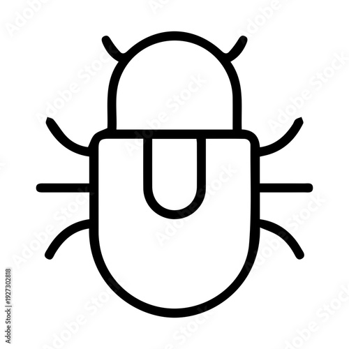 Minimalist Insect Outline
