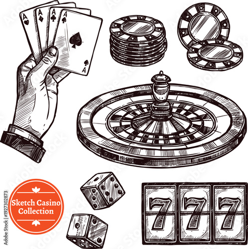 Board games doodles set hand drawn vector illustration sketch icons of cards dice and pawns checkers