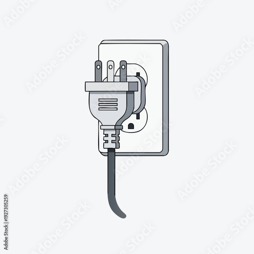 Electrical Power Plug and Outlet for Modern Energy Connection