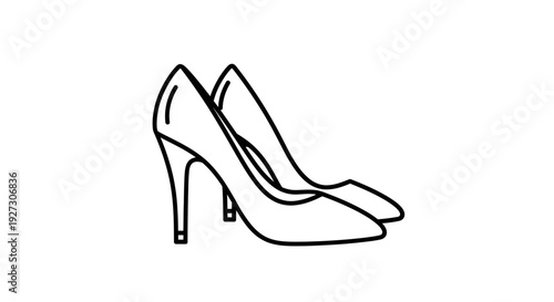 Elegant high heel shoes for mother's day gift Vector