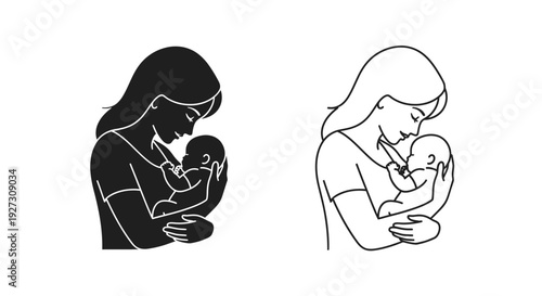 Mother's day: celebrating the bond between mother and child Vector