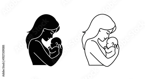 Mother's day: celebrate the bond of love and care with your little one Vector