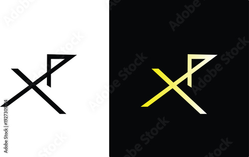 Two stylized letter X symbols in black and gold