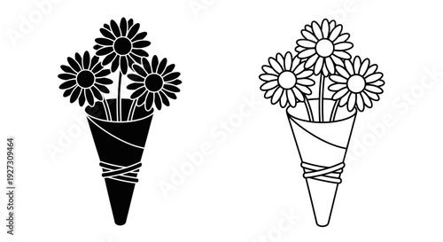 Mother's day bouquet, floral arrangement, gift idea, celebration, love, appreciation Vector