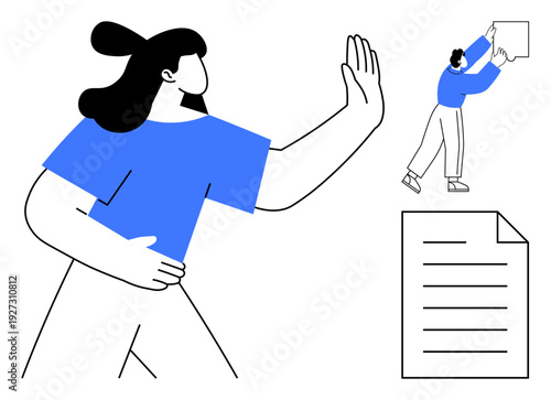 Communication imagery. Communication focus on human interaction, information sharing, and boundaries. Communication aids discussions, conflict resolution, and knowledge exchange. For apps, websites