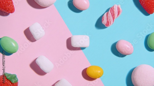 national candy month, colorful candy assortment, sweet treats background