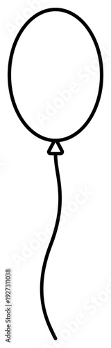 Balloon Art | Party Balloon | Vector Line Art