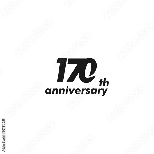 anniversary logo design, 170th anniversary, symbol, icon, party, logo design for 170th anniversary, vector, success, illustration, birthday, symbol, background, year, congratulations, greeting, invita