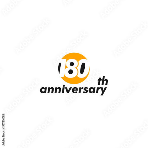 anniversary logo design, 180th anniversary, symbol, icon, party, logo design for 180th anniversary, vector, success, illustration, birthday, symbol, background, year, congratulations, greeting, invita