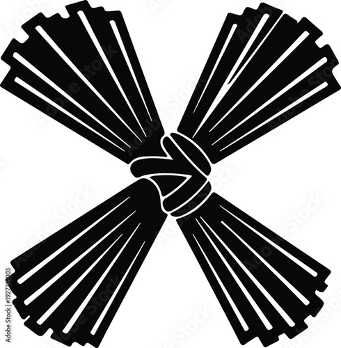 silhouette of a traditional japanese kamon crest symbol graphic vector design