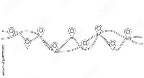 A black and white line art illustration of connected people holding hands in a chain