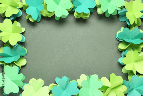Frame made from paper clove...