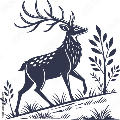 Simple icon depicting a vector file or document