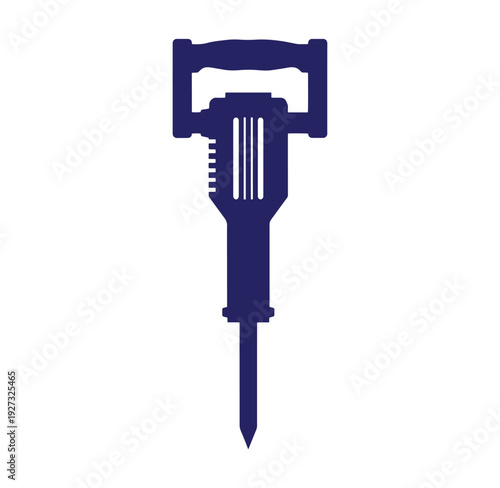 Jackhammer tool for breaking concrete or rock  heavy duty construction equipment