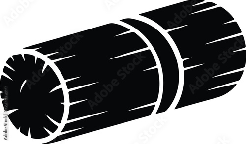 silhouette rustic wood log firewood lumber timber natural element vector design