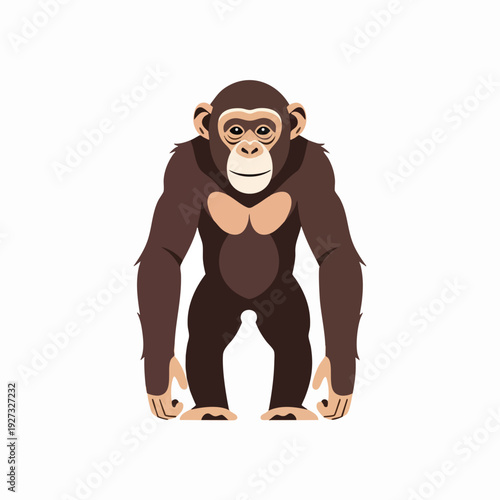 Stylized Cartoon Ape Character for Creative and Advertising Use