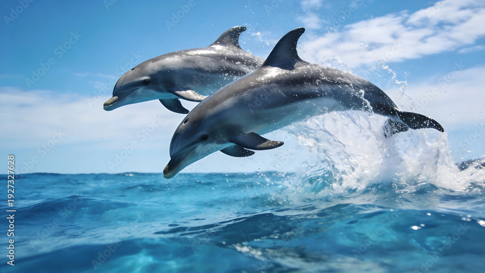 Fototapeta premium dolphin in the water