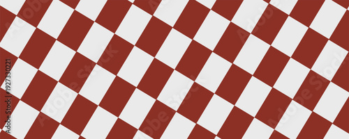 Trippy checkerboard background. Retro psychedelic checkered wallpaper. Wavy groovy chessboard surface. Distorted geometric pattern. Abstract vector