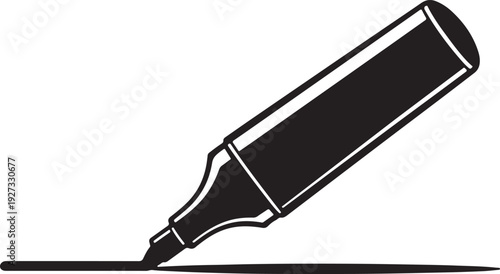 marker pen drawing line silhouette design vector illustration