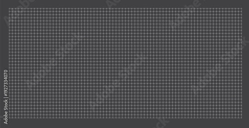 Technical grid with small circular nodes black background. Fine lines and dots precise matrix UI wireframes, network diagrams technology visuals. Blueprint style surface suits engineering plans data