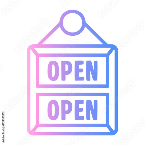 grocery Line Gradient Icon