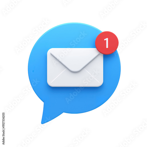 Notification icon for unread email message