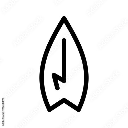 Surf Board Icon Vector Symbol Design Illustration
