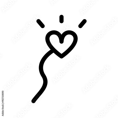 Heart Icon Vector Symbol Design Illustration