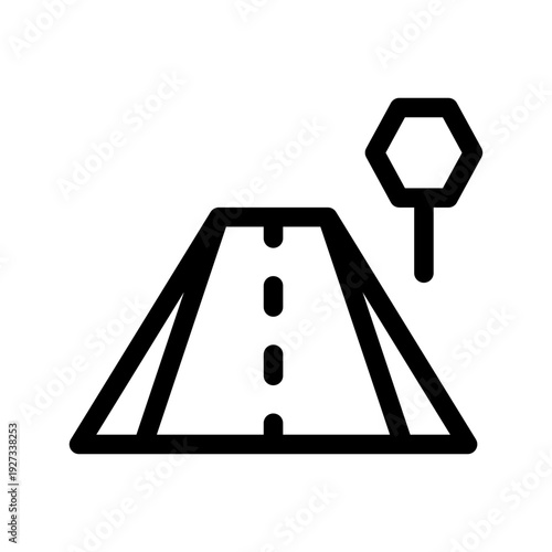 Stop Sign Icon Vector Symbol Design Illustration