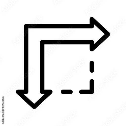 Corner Measurement Icon Vector Symbol Design Illustration