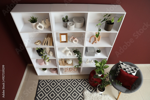 Interior of stylish room wi...