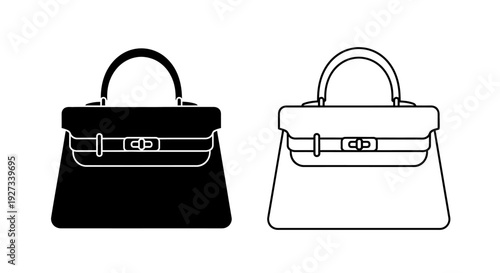 Elegant handbags for mother's day gift ideas Vector