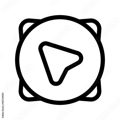 Compass Icon Vector Symbol Design Illustration