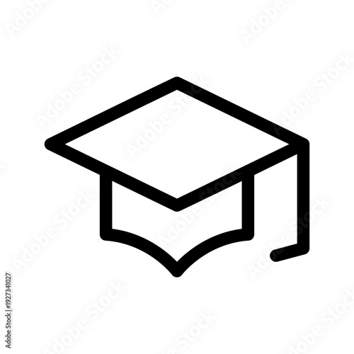 Mortarboard Icon Vector Symbol Design Illustration