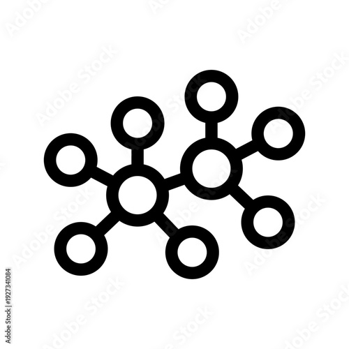 Molecule Icon Vector Symbol Design Illustration