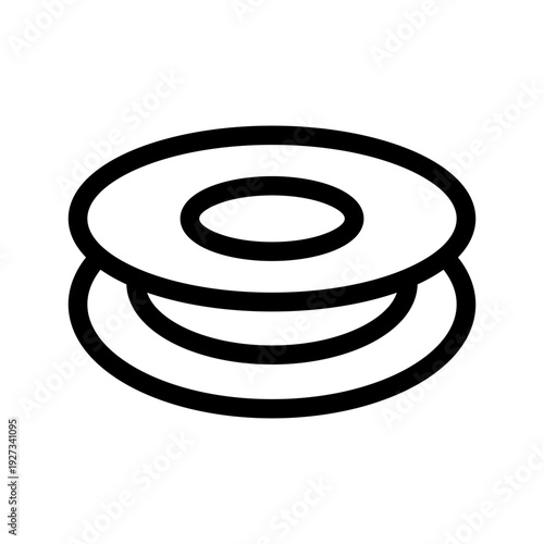Plate Icon Vector Symbol Design Illustration