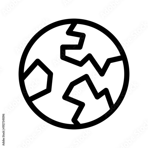 Globe Icon Vector Symbol Design Illustration