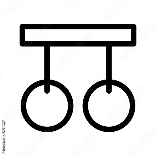 Gymnastics Icon Vector Symbol Design Illustration