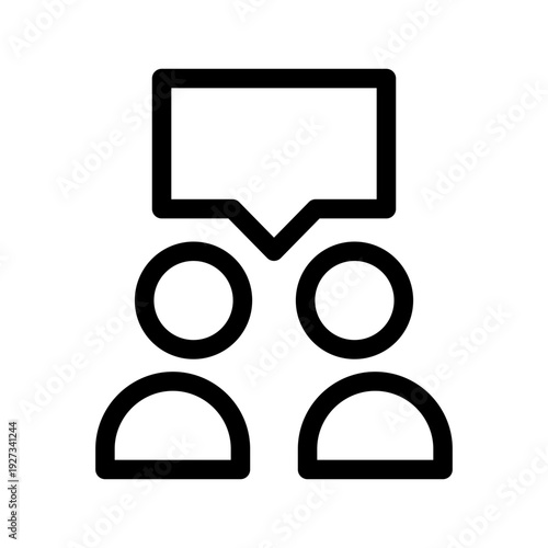 Discussion Icon Vector Symbol Design Illustration
