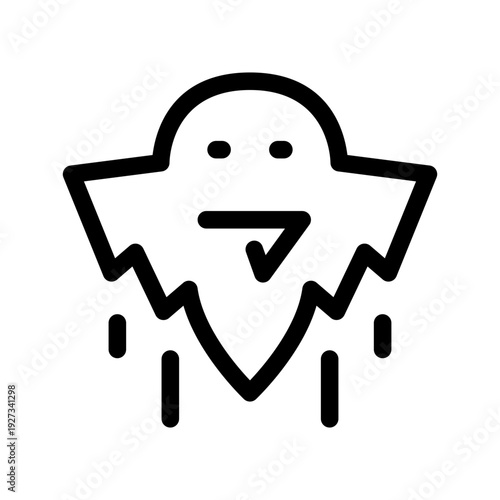 Ghost Icon Vector Symbol Design Illustration