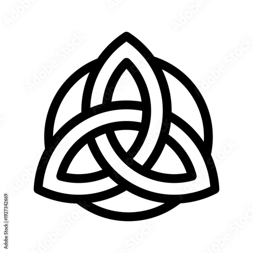 Triquetra Icon Vector Symbol Design Illustration