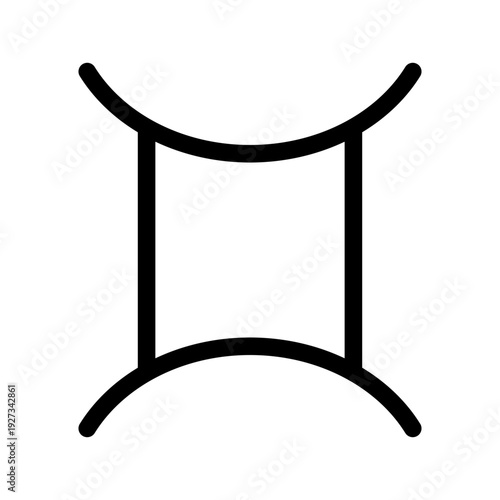 Gemini Icon Vector Symbol Design Illustration