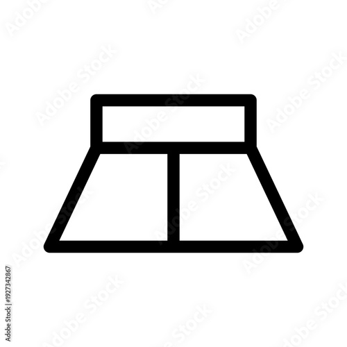 Court Icon Vector Symbol Design Illustration