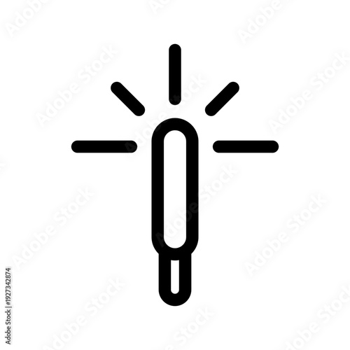 Sparkler Icon Vector Symbol Design Illustration