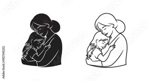 Mother's day: celebrating the bond between mother and child Vector