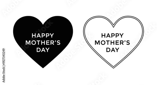 Mother's day celebration with heartfelt greetings and wishes Vector