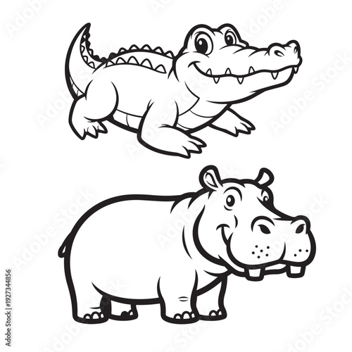 cocodrilo hipopótamo