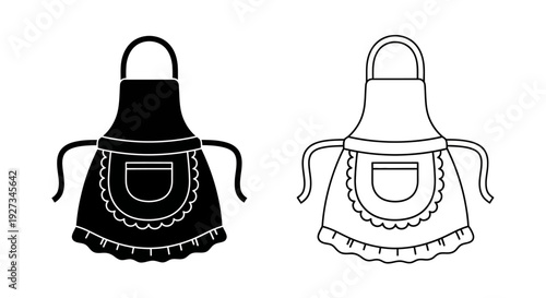 Mother's day apron designs for crafting and cooking Vector